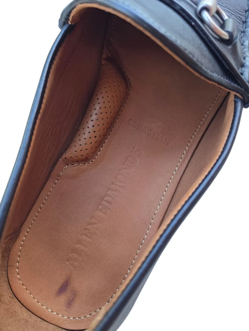 Allen Edmonds Sebastian Bit Driving Loafer Black Leather Mens Size 10.5